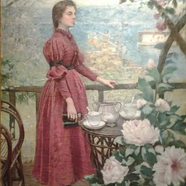 Halil Paşa, Şakayıklı Kadın, 1898 · Özel koleksiyon Halil Paşa, Şakayıklı Kadın, 1898